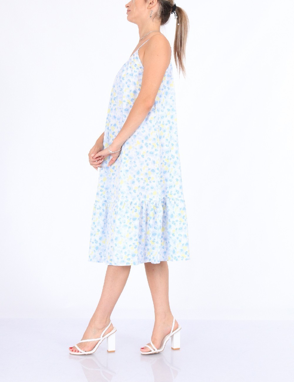 Rochie scurta SHEIN, albastru - 1 | YEO