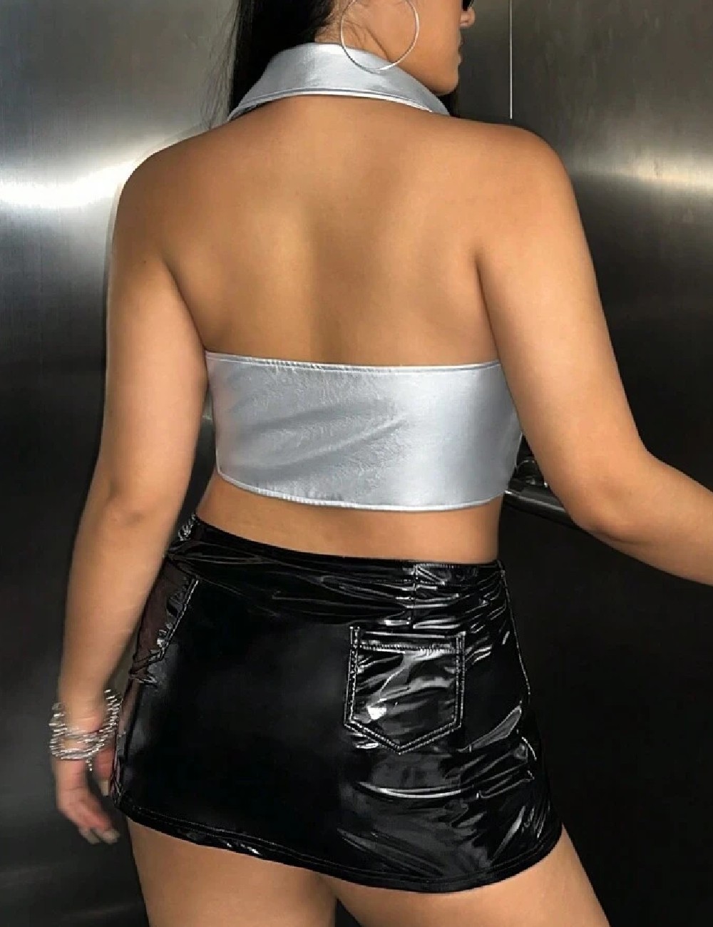 Top SHEIN CURVE, gri - 1 | YEO