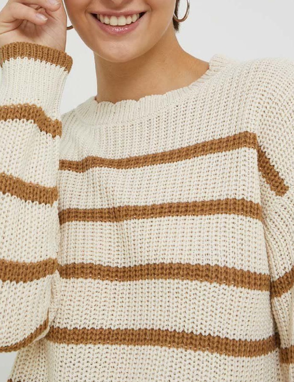 Pulover Jacqueline de Yong, ecru - 1 | YEO