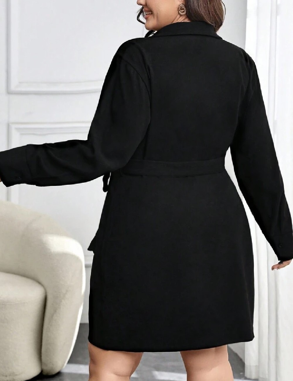 Rochie scurta SHEIN CURVE, negru - 1 | YEO