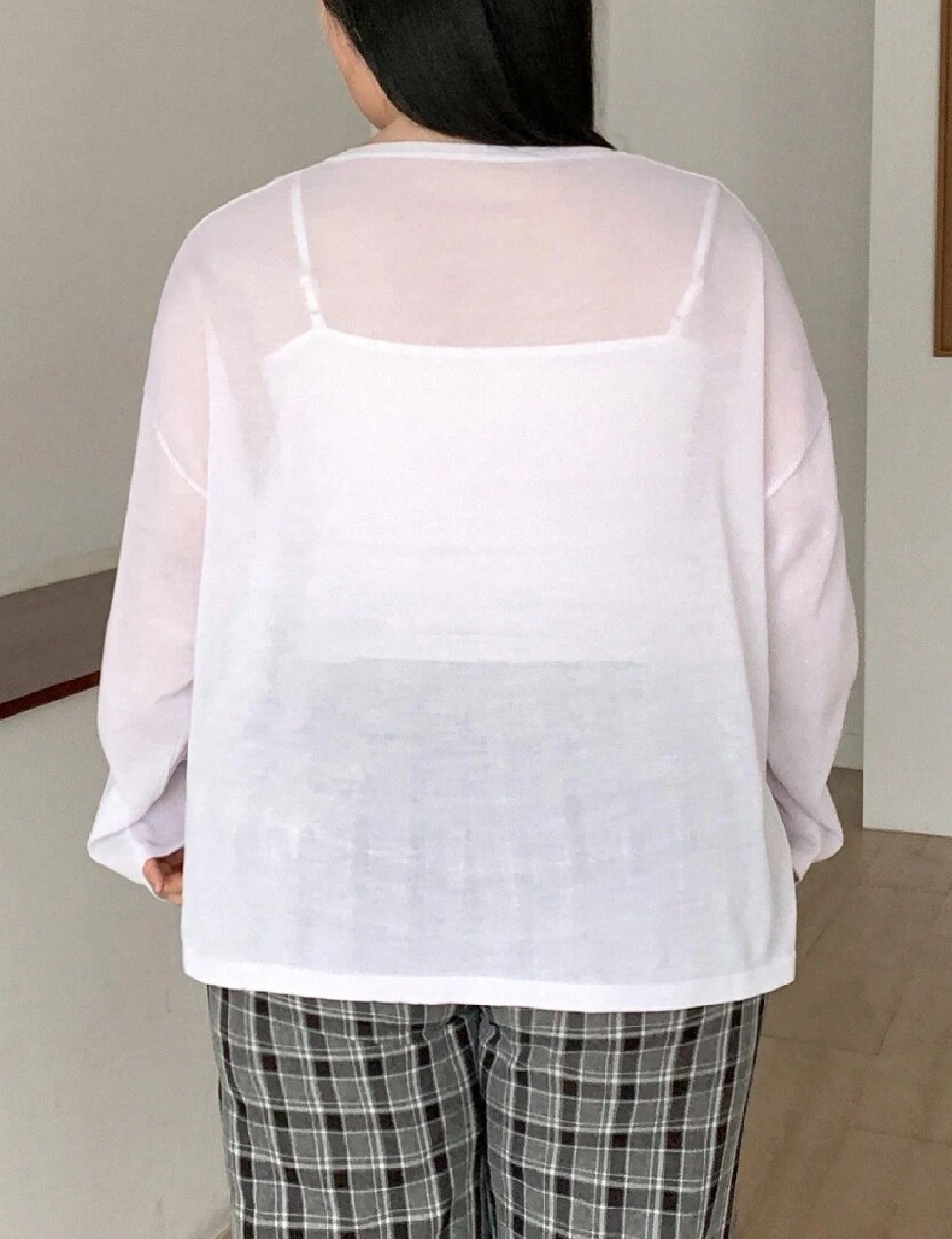 Bluza Dazy Plus Size, alb - 1 | YEO