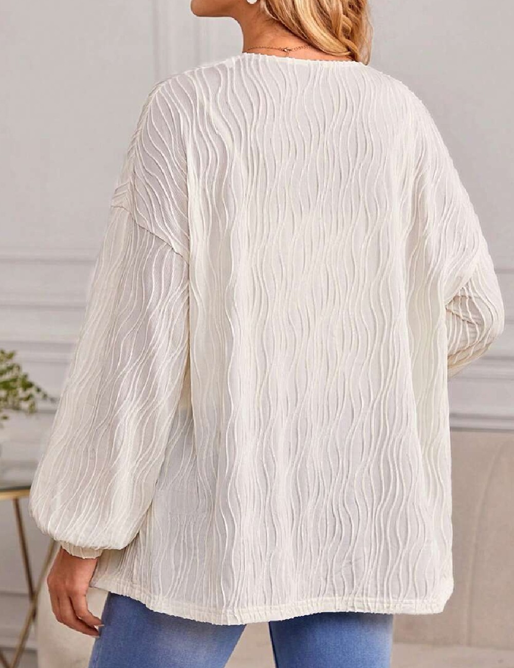 Cardigan SHEIN Maternity, ecru - 1 | YEO