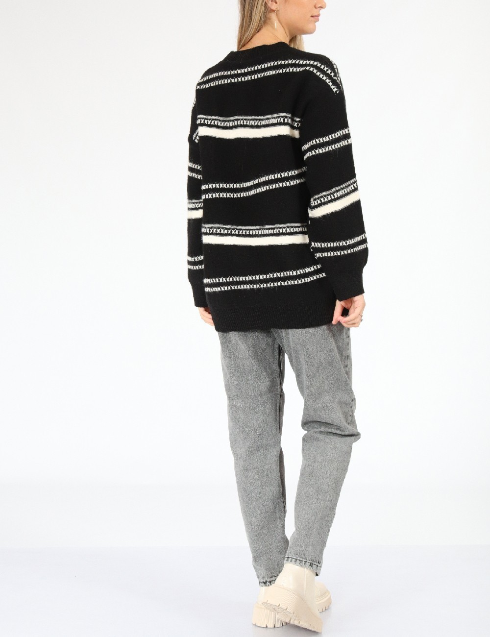 Pulover SHEIN, negru - 1 | YEO
