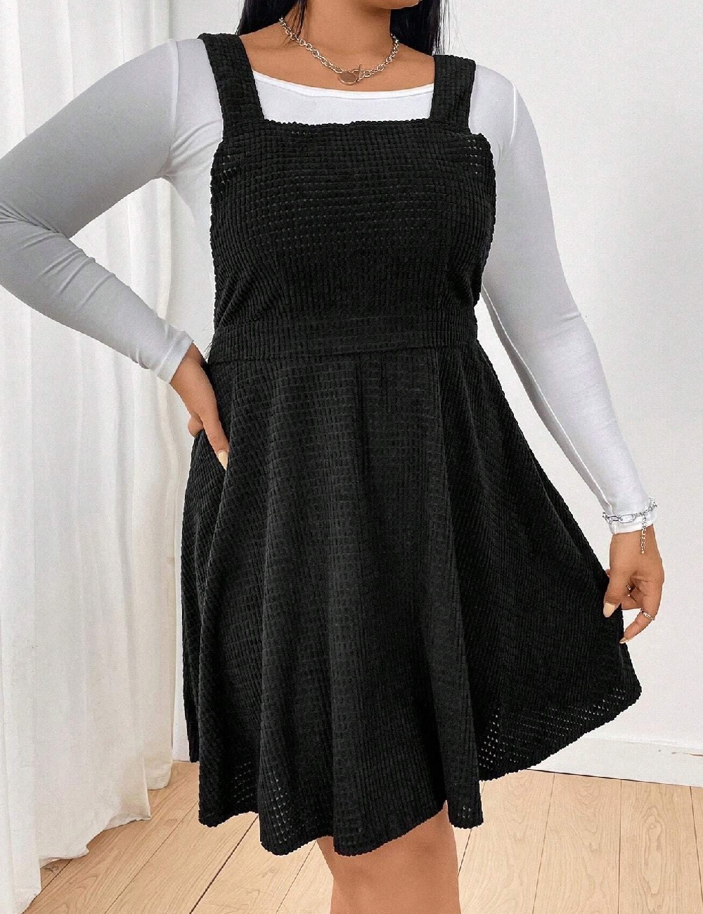 Rochie scurta SHEIN CURVE, negru - 1 | YEO