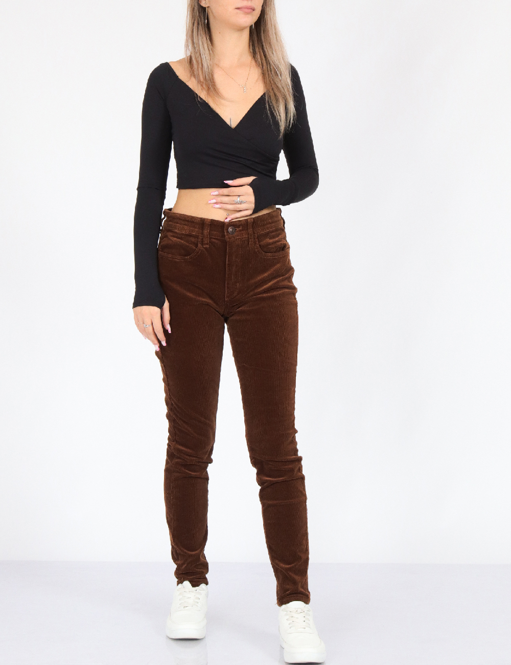 Pantaloni American Eagle, maro