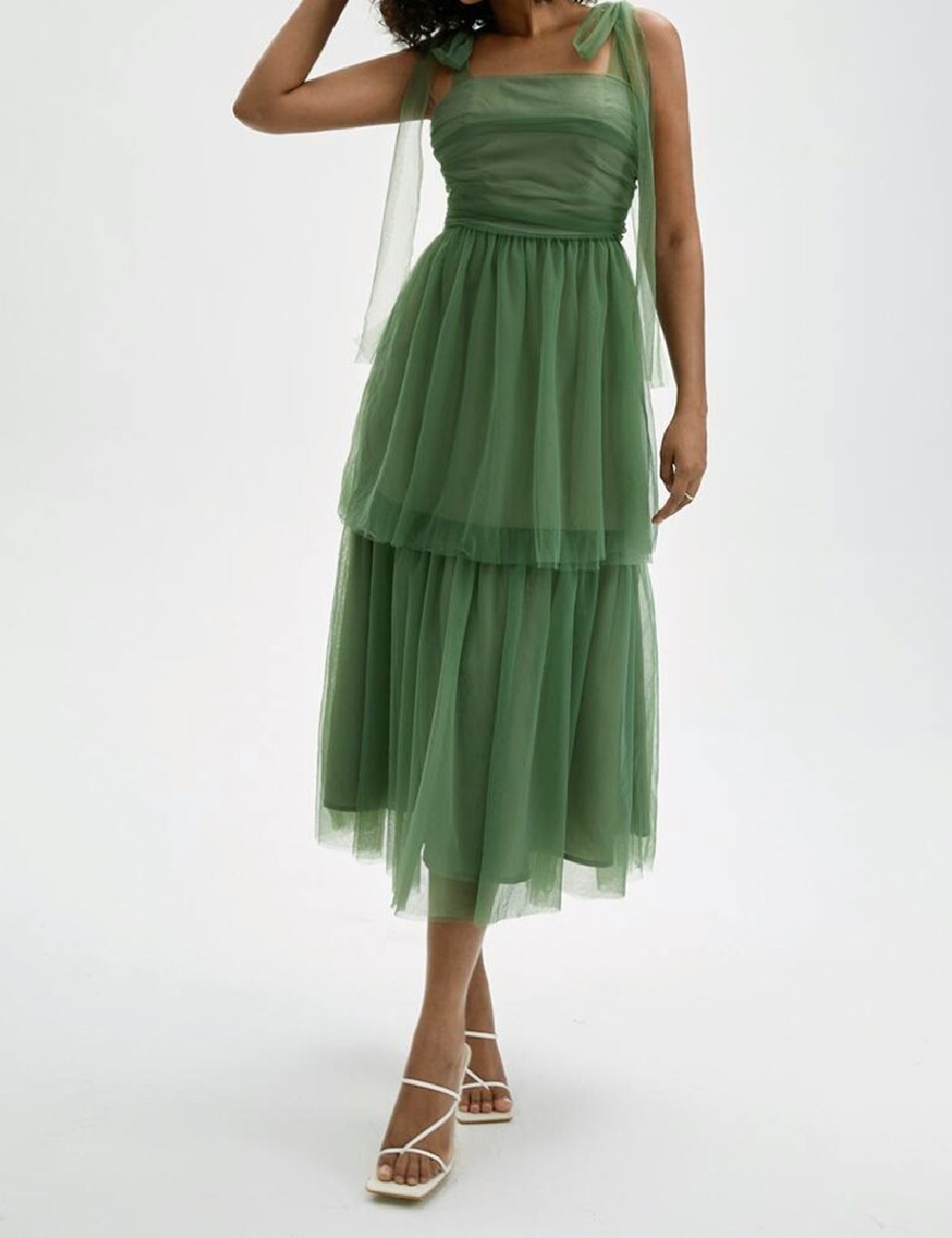 Rochie medie SHEIN, verde - 1 | YEO