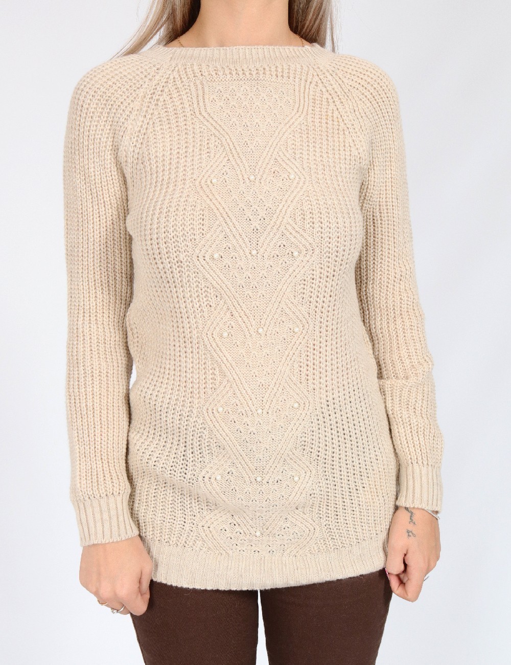 Pulover SHEIN, bej - 1 | YEO