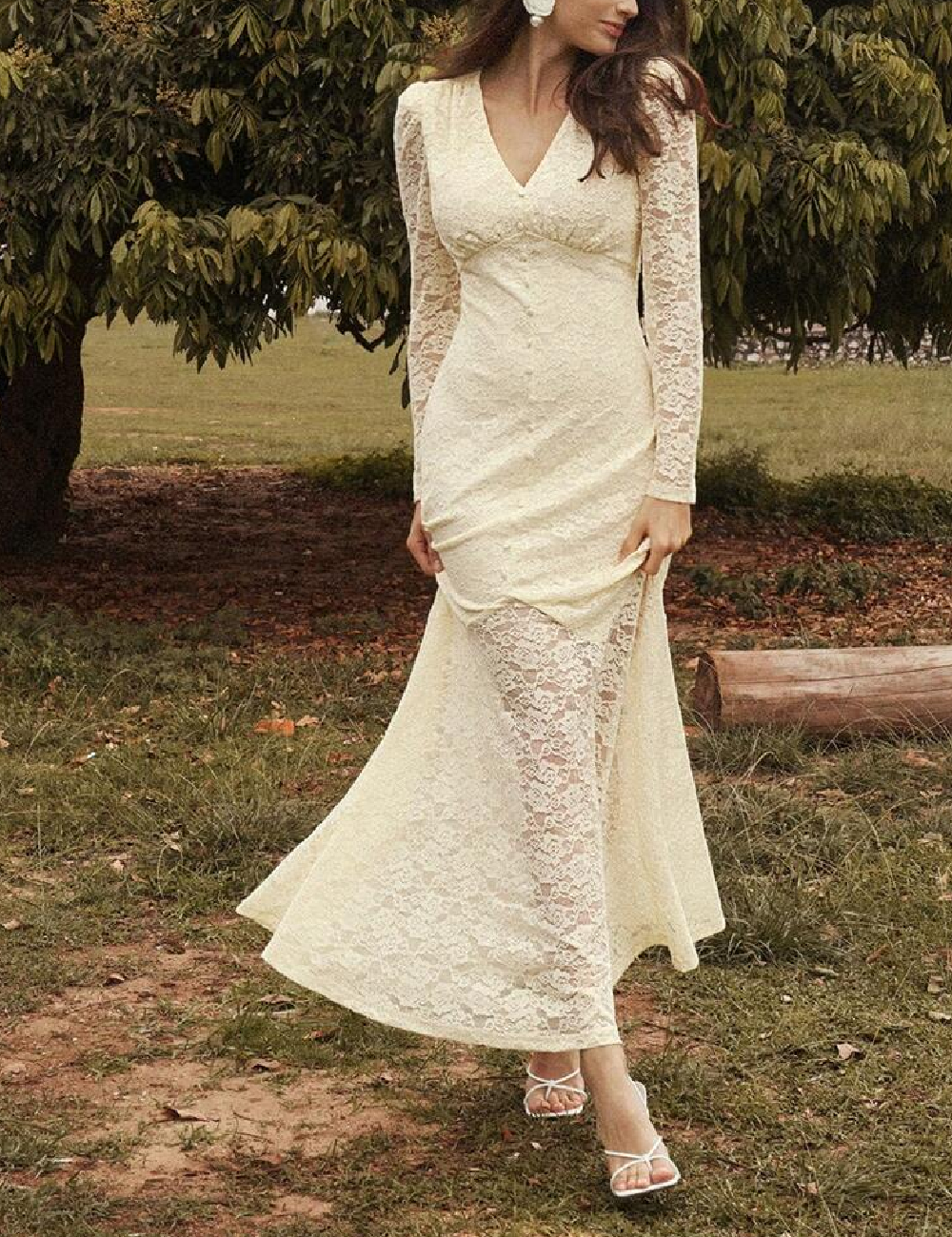 Rochie lunga Anewsta, galben