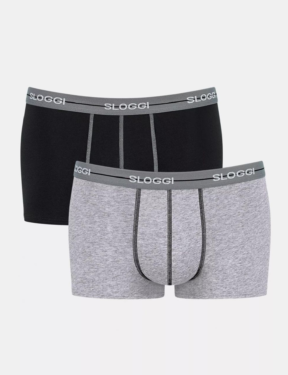 Set Boxeri 2 perechi Sloggi by Triumph, negru/gri