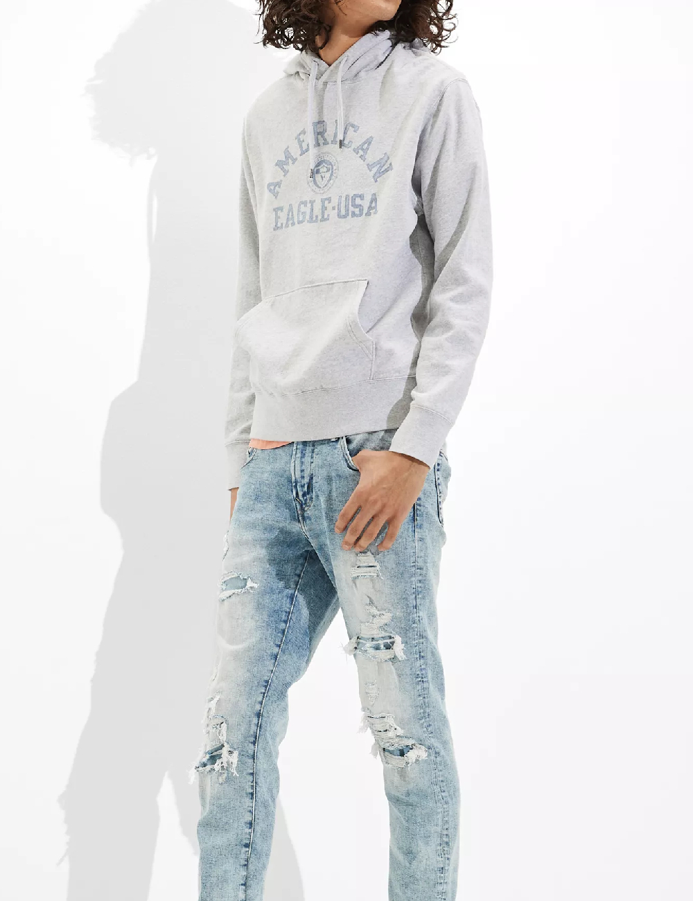 Hanorac American Eagle, gri