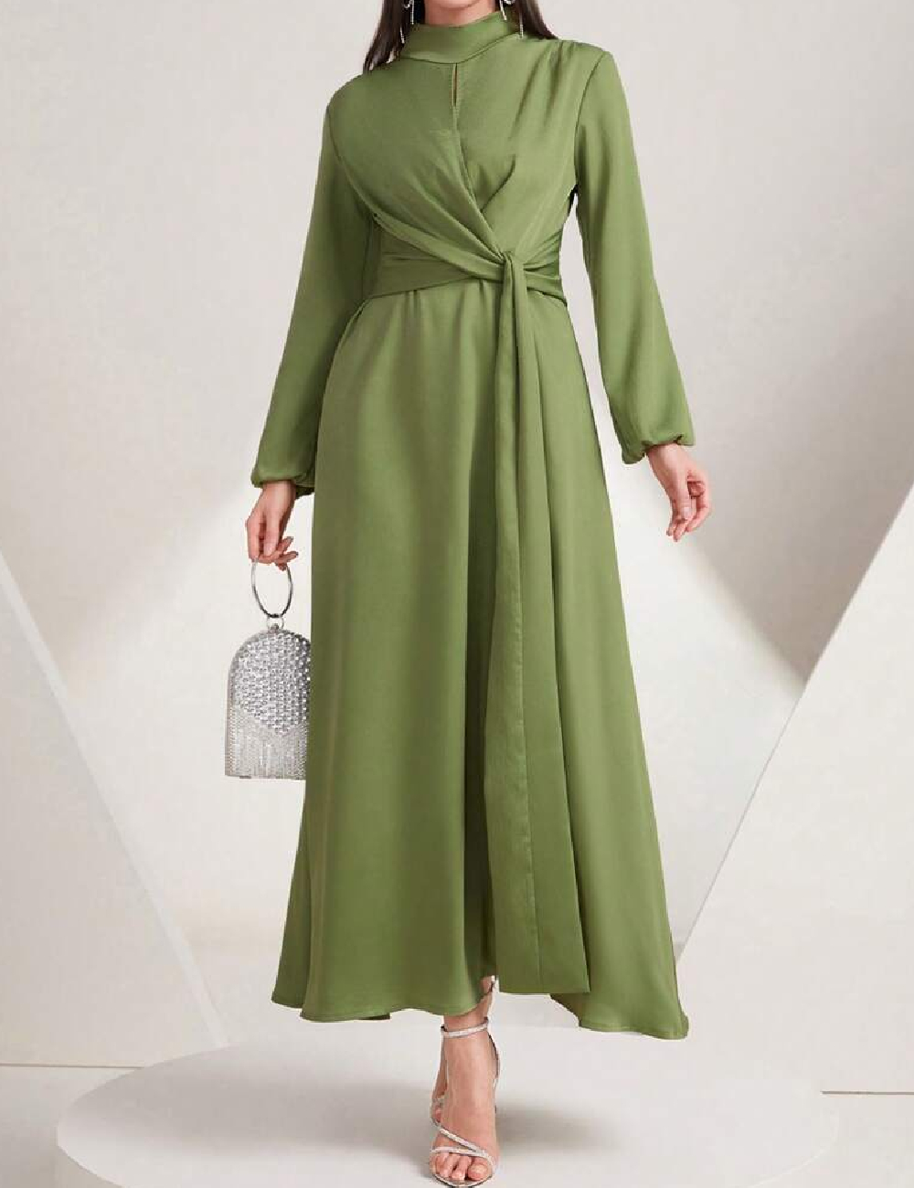 Rochie lunga SHEIN, verde