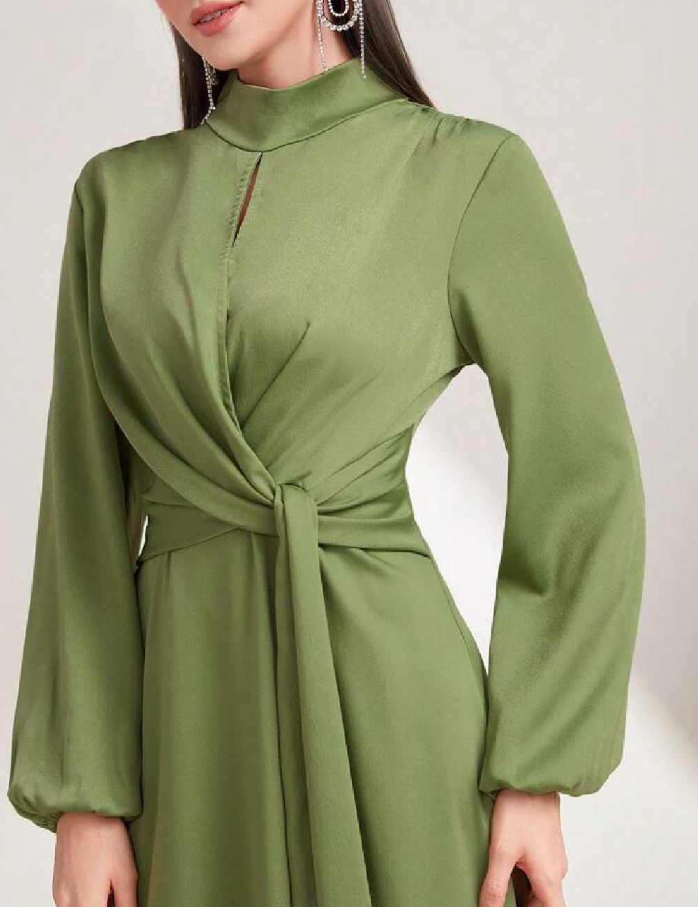 Rochie lunga SHEIN, verde - 1 | YEO