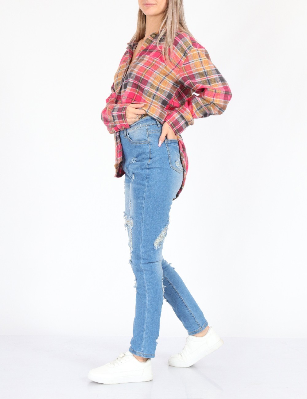 Blugi SHEIN, albastru - 1 | YEO