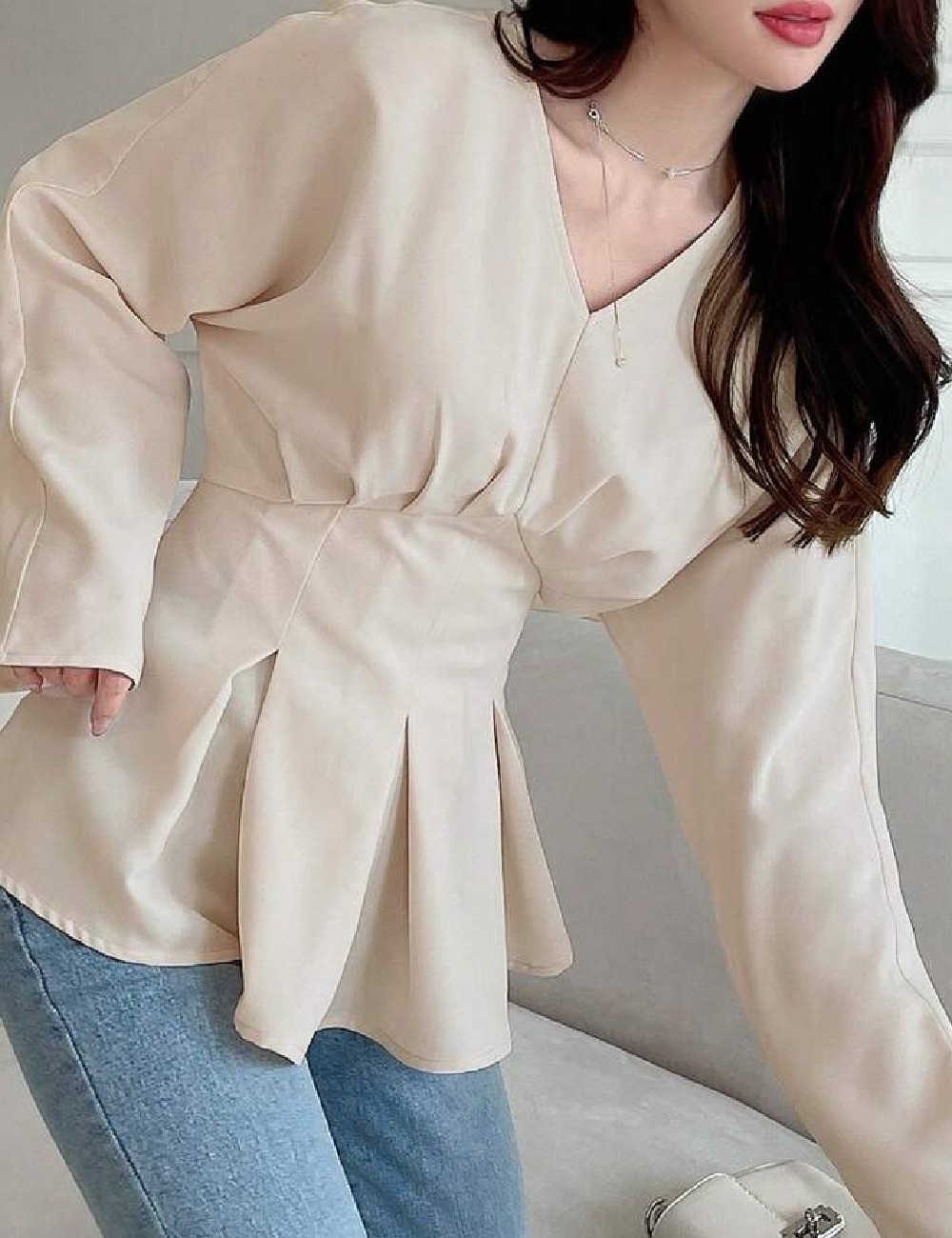 Bluza Dazy, crem - 1 | YEO
