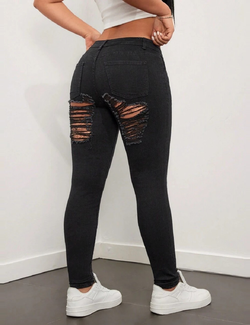 Blugi SHEIN, negru - 1 | YEO