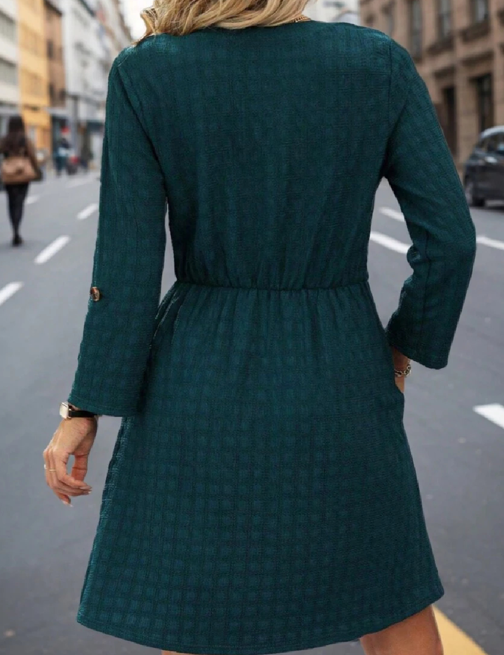 Rochie scurta SHEIN CURVE, albastru - 1 | YEO