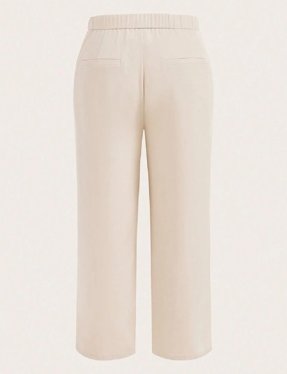 Pantaloni SHEIN CURVE, crem - 1 | YEO
