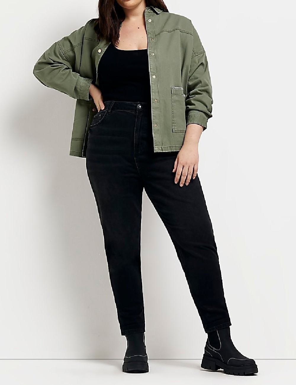 Jacheta River Island Plus Size, verde - 1 | YEO