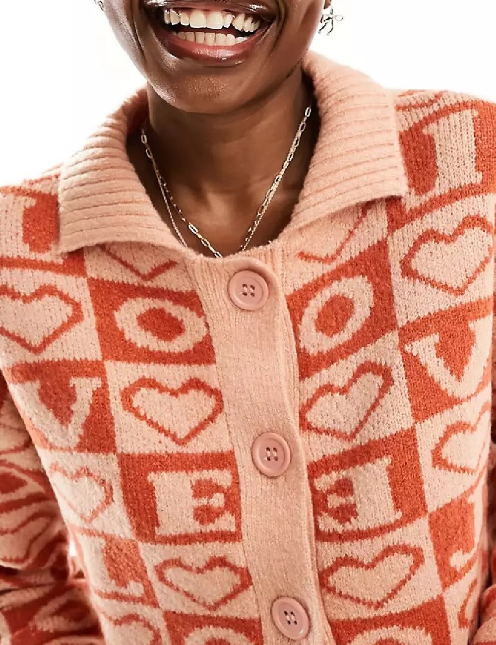 Cardigan Violet Romance, portocaliu - 1 | YEO