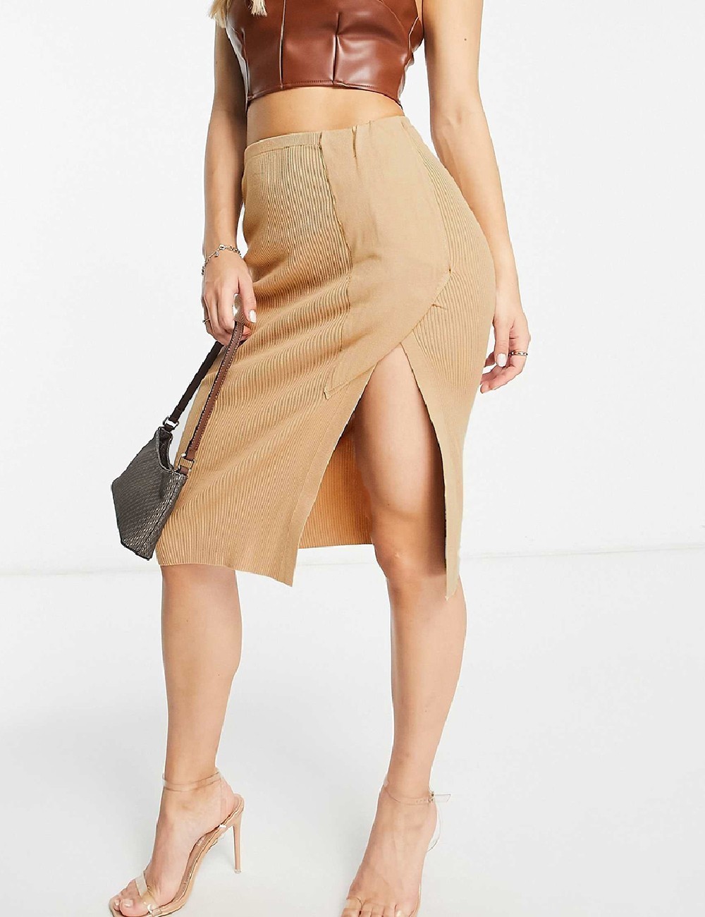 Fusta Missguided, maro - 1 | YEO