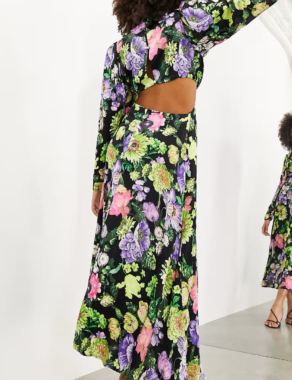 Rochie lunga ASOS, floral print - 1 | YEO