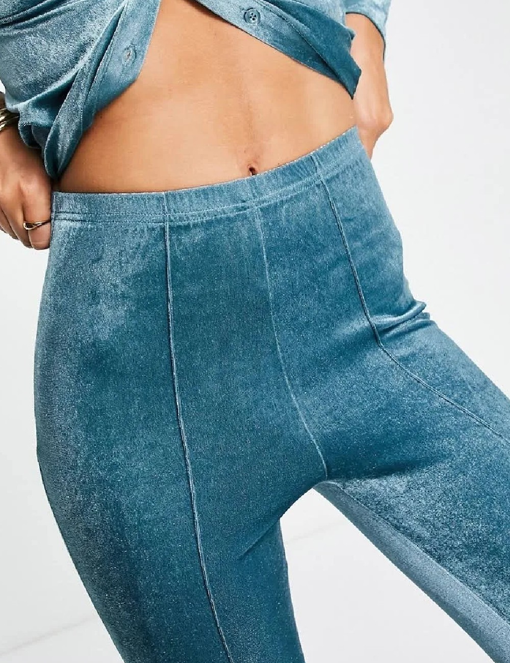 Pantaloni Urban Threads, turcoaz - 1 | YEO
