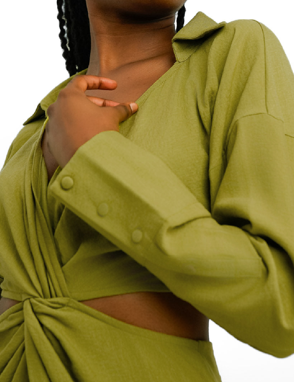 Rochie lunga ASOS, verde - 1 | YEO