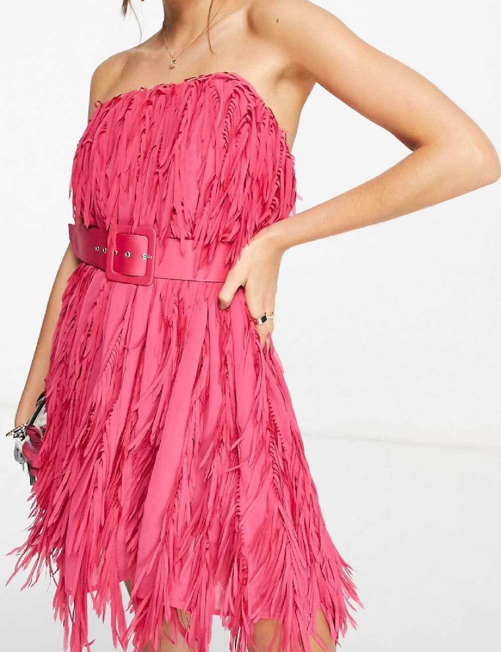 Rochie scurta ASOS, roz - 1 | YEO