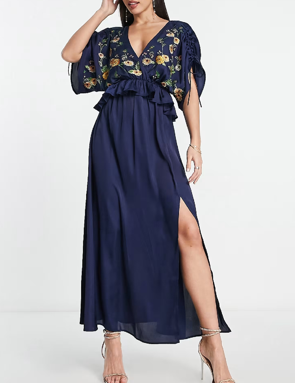 Rochie lunga ASOS, bleumarin