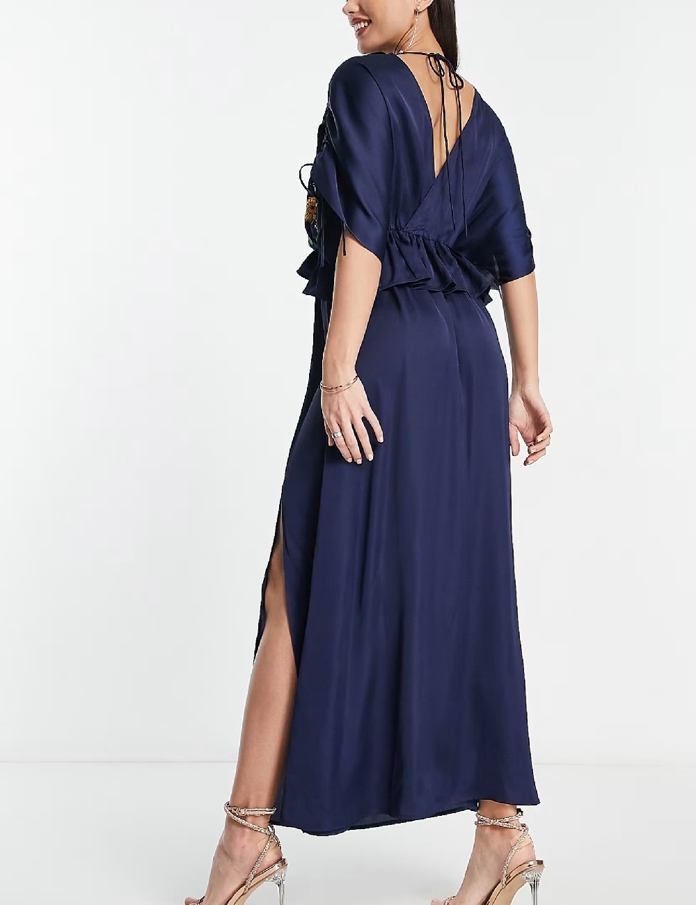 Rochie lunga ASOS, bleumarin - 1 | YEO