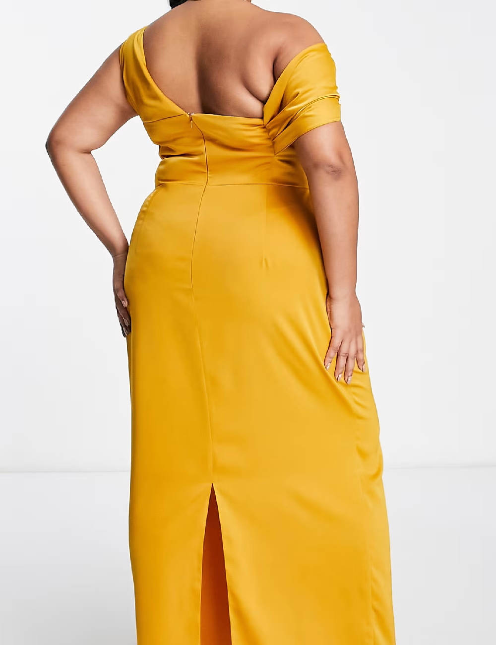 Rochie lunga ASOS Curve, galben - 1 | YEO