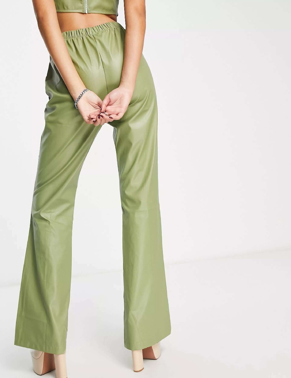 Pantaloni Rebellious, verde - 1 | YEO