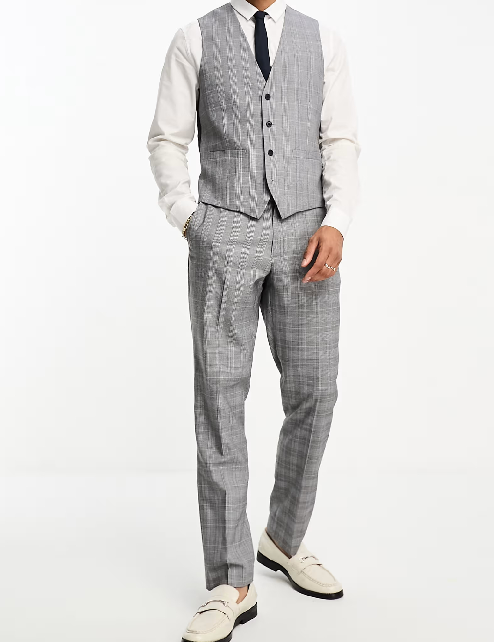Pantaloni French Connection, gri