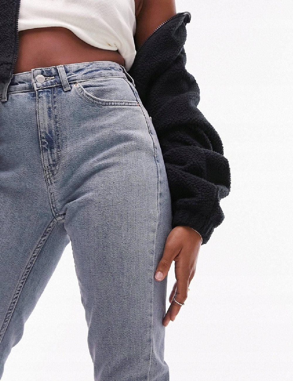 Blugi Top Shop, albastru - 1 | YEO