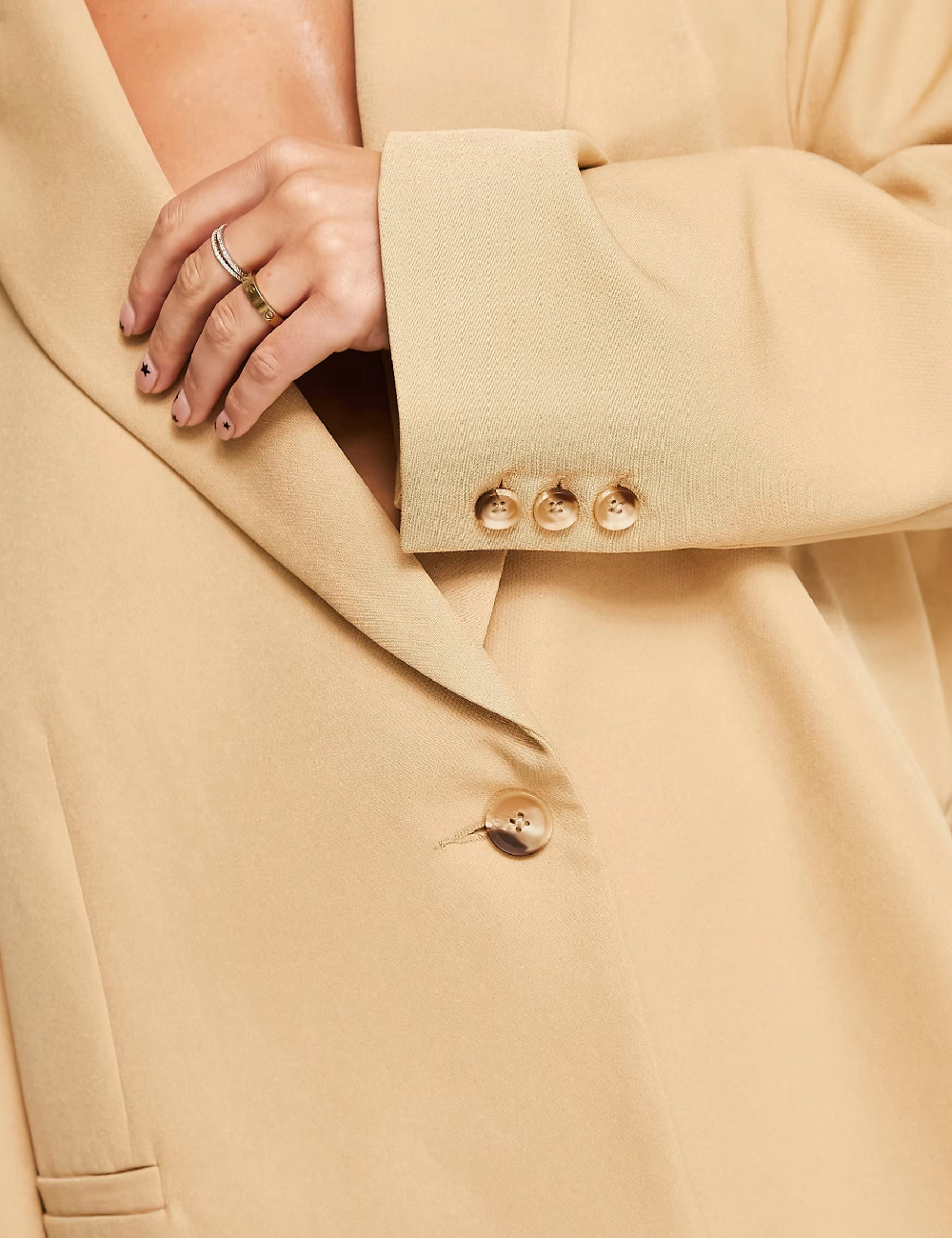 Sacou Oversize ASOS, crem - 1 | YEO