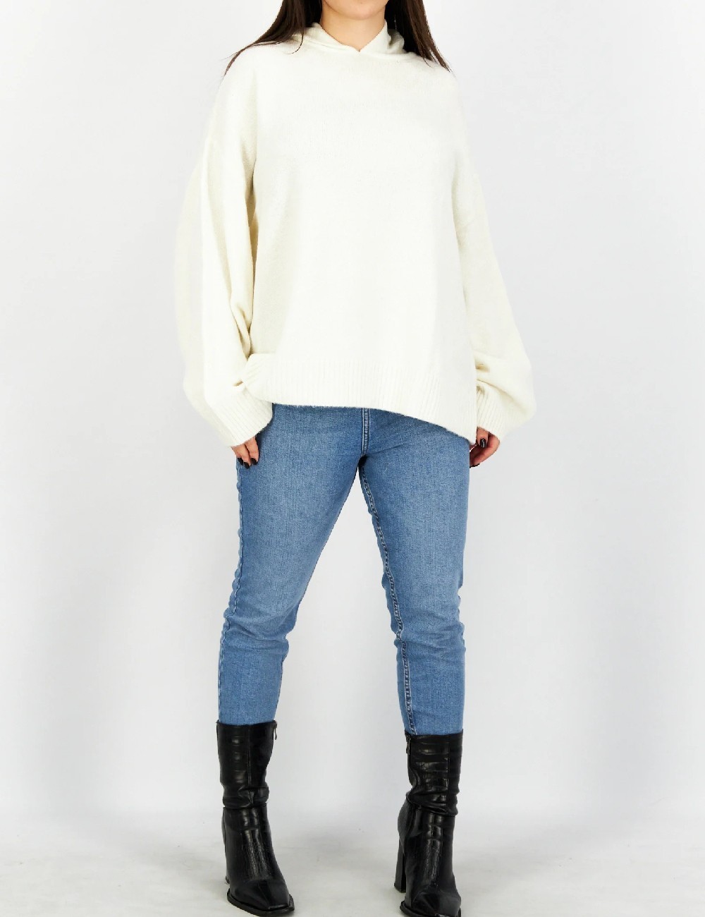 Hanorac Oversize NA-KD, ecru - 1 | YEO