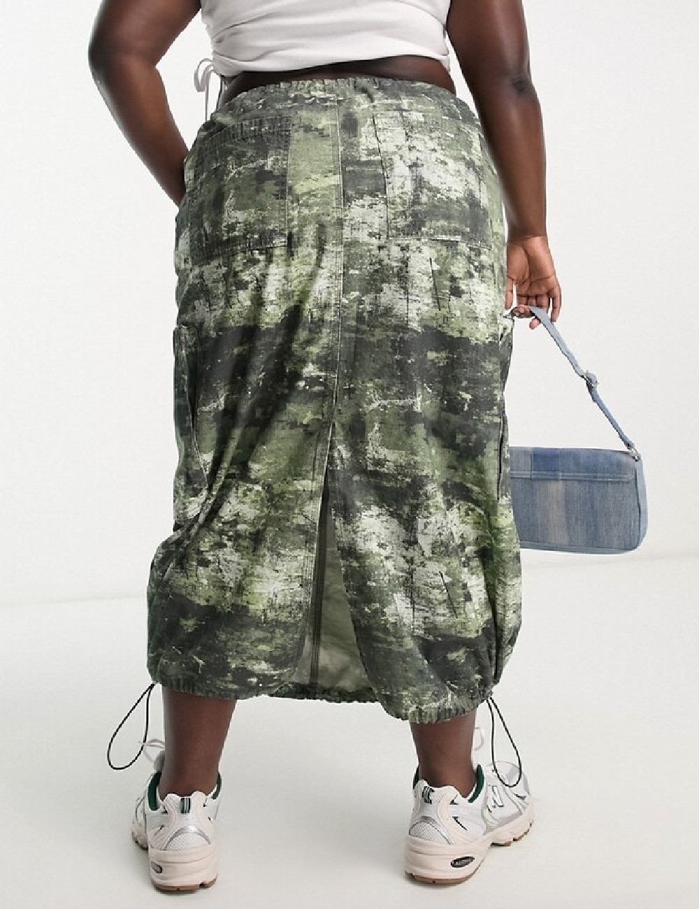 Fusta ASOS Curve, verde - 1 | YEO