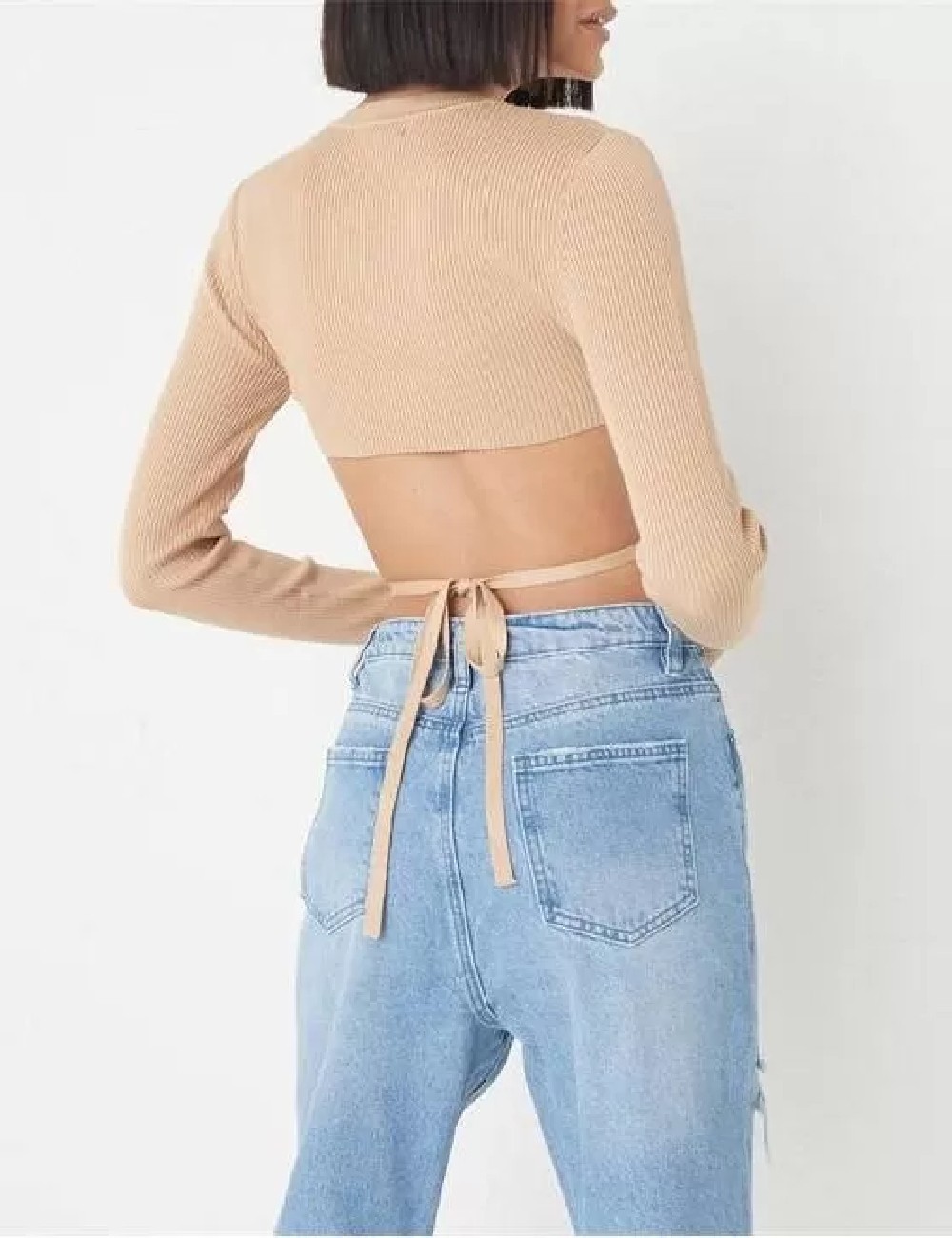 Top Missguided, crem - 1 | YEO