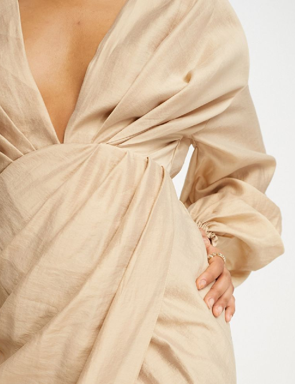 Rochie lunga ASOS, crem - 1 | YEO