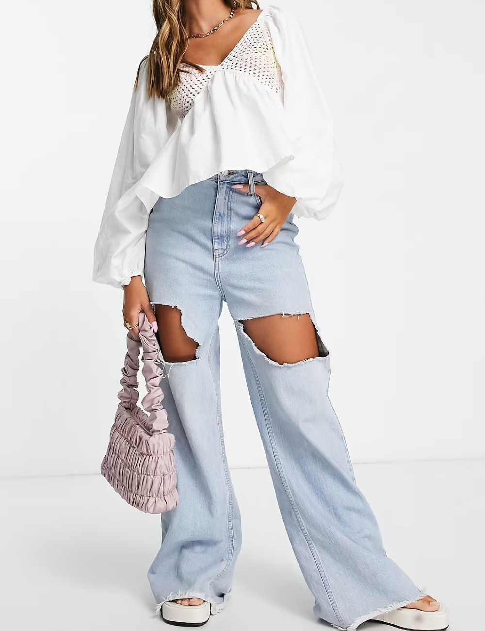 Bluza ASOS, alb - 1 | YEO