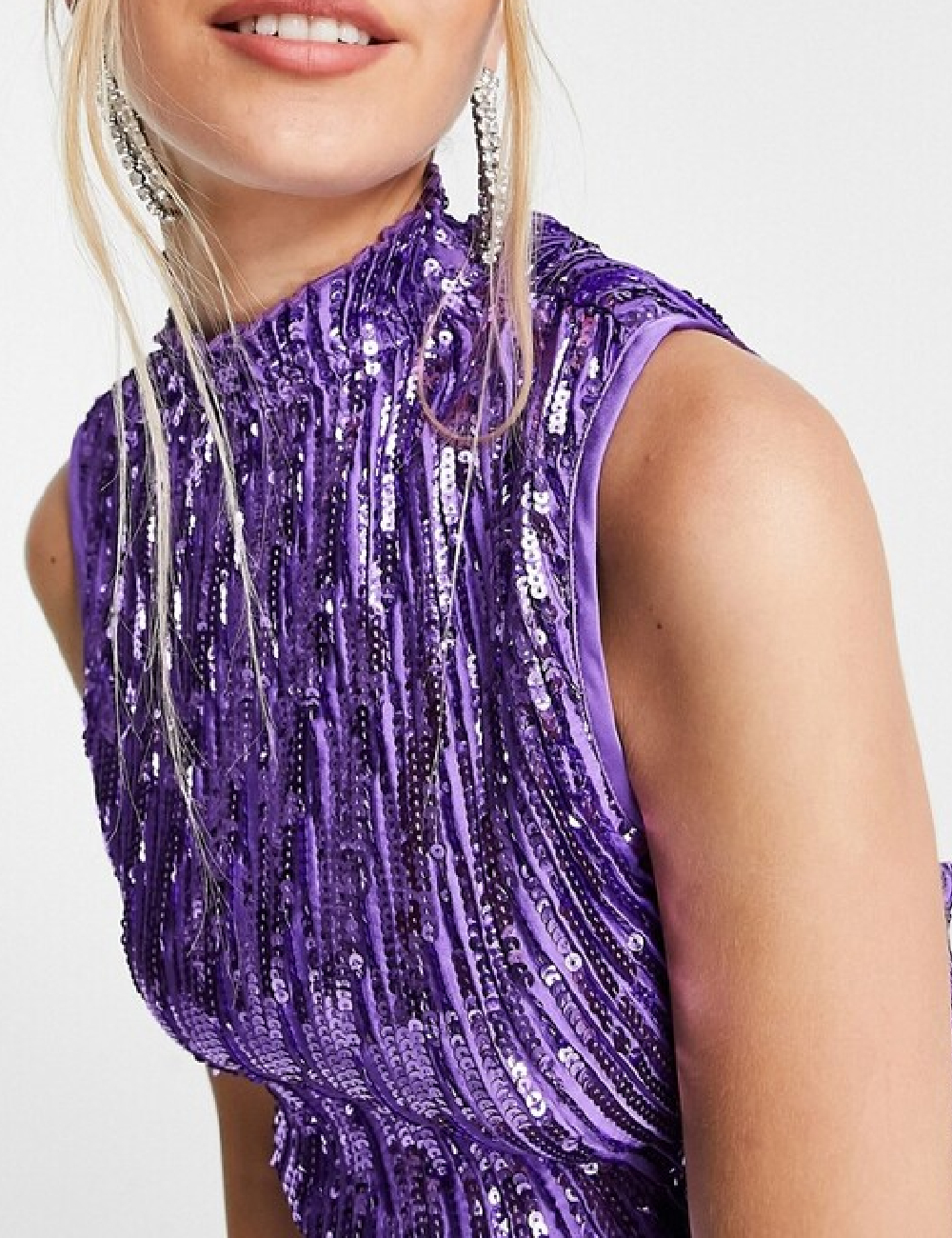 Rochie scurta ASOS, mov - 1 | YEO