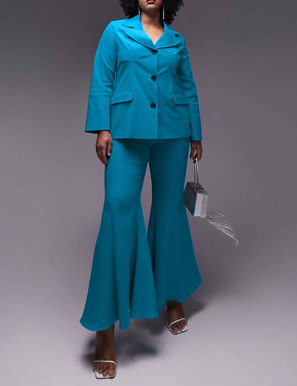 Pantaloni Top Shop Plus Size, albastru