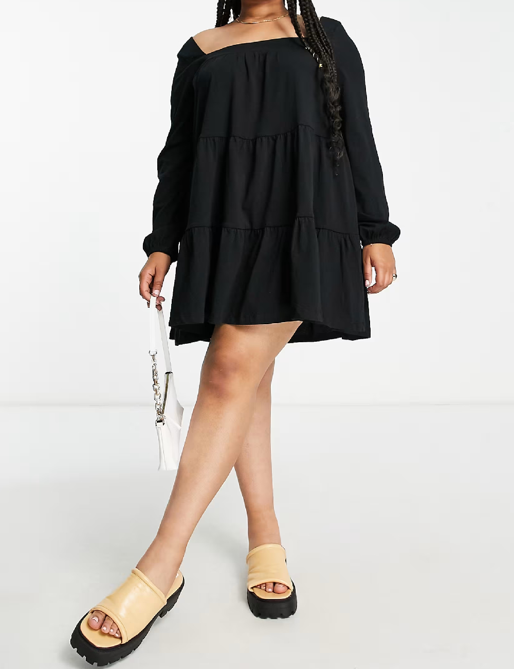 Rochie scurta ASOS Curve, negru