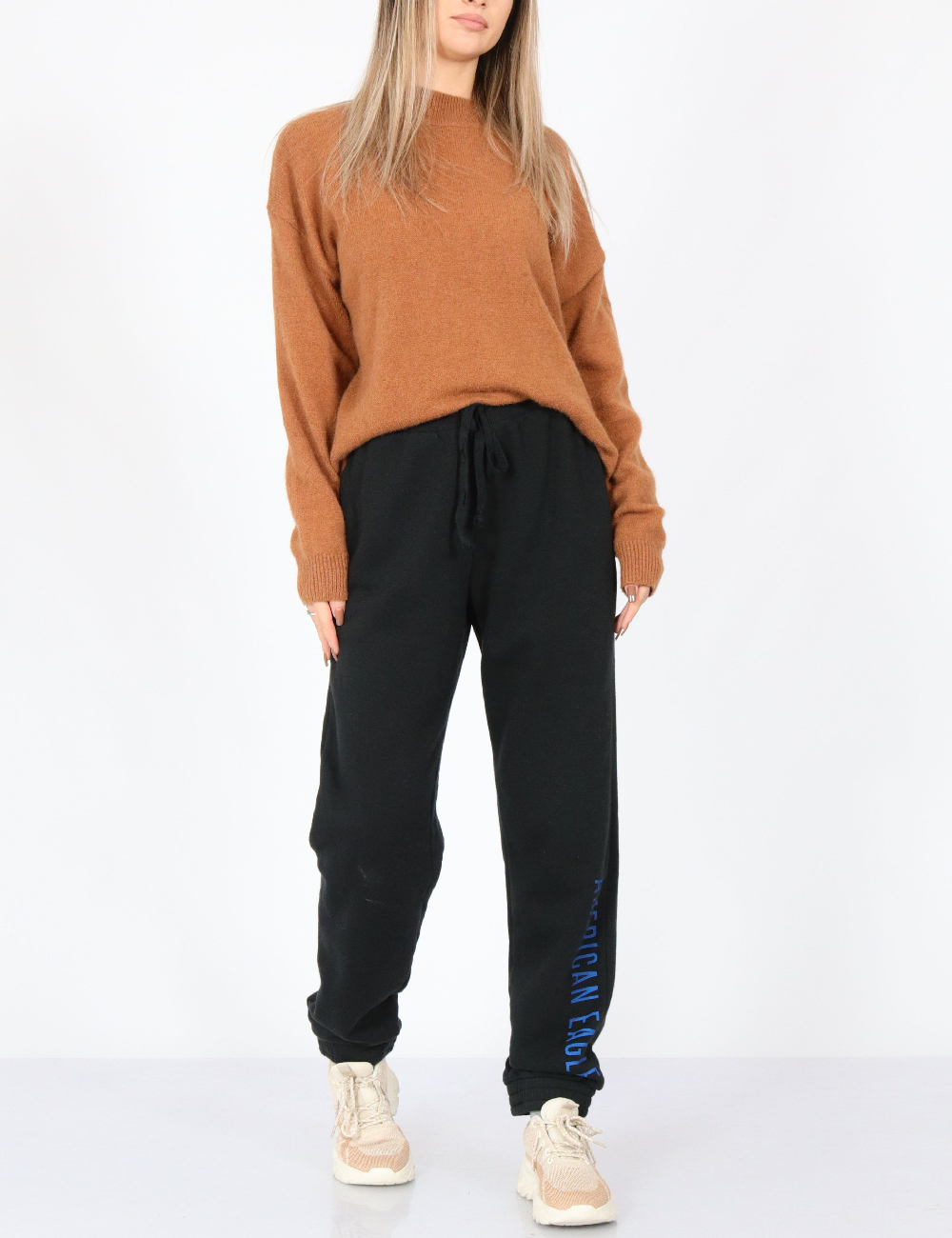 Pantaloni American Eagle, negru