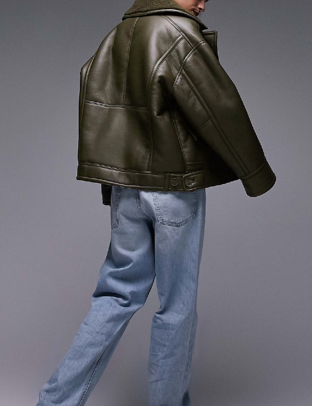 Geaca Top Shop, verde inchis - 1 | YEO