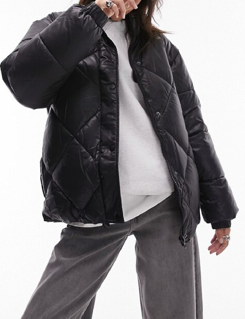 Geaca Top Shop, negru