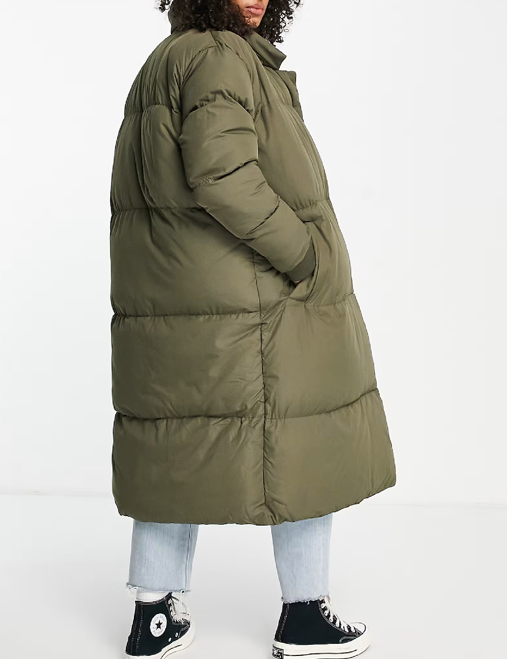 Geaca Threadbare Plus Size, verde - 1 | YEO