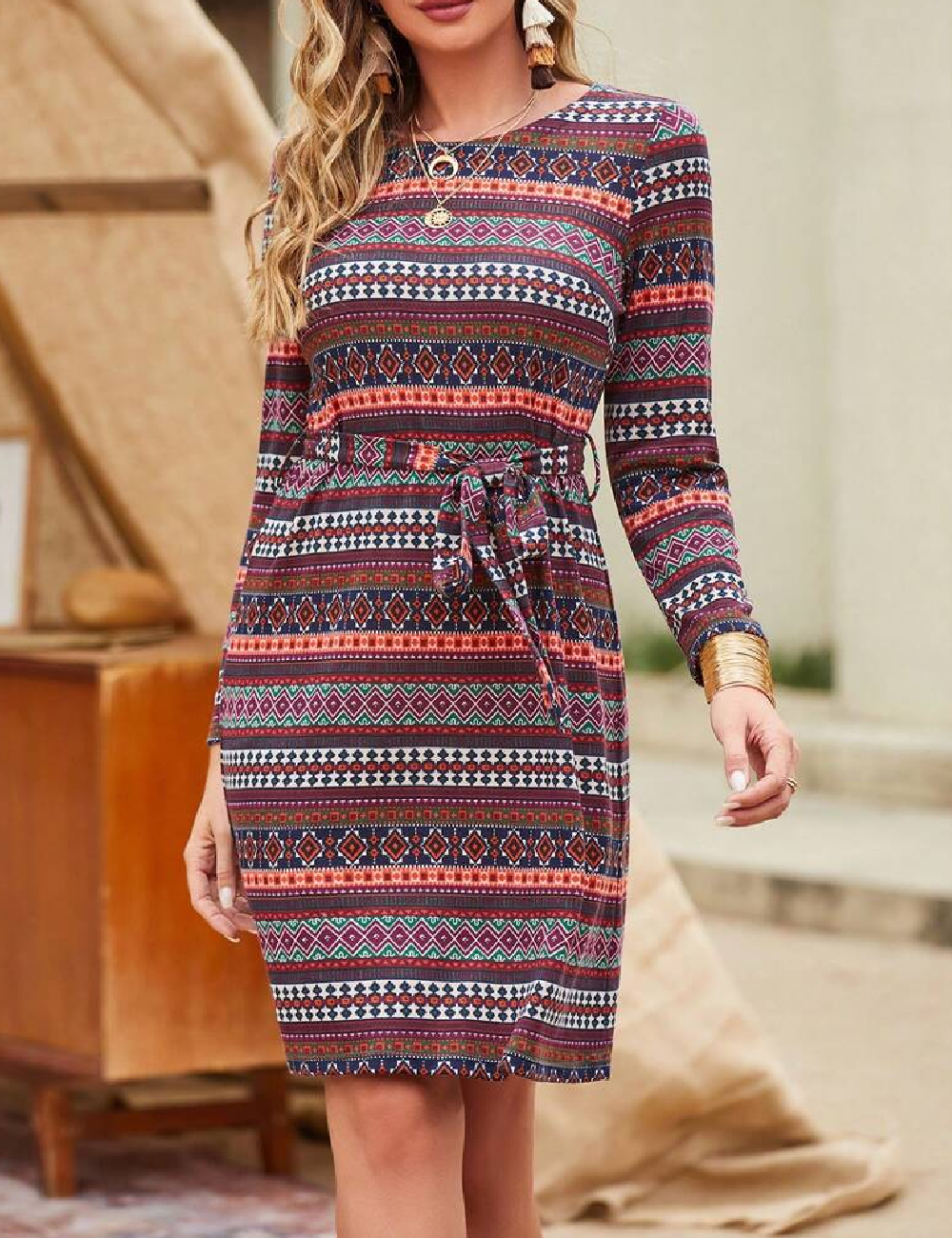 Rochie scurta Anany, mix culori