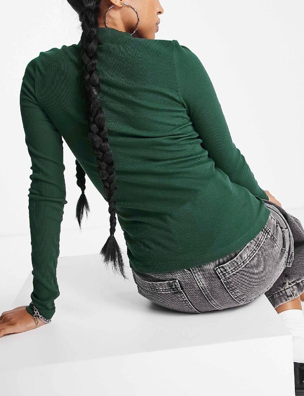 Bluza Weekday, verde - 1 | YEO