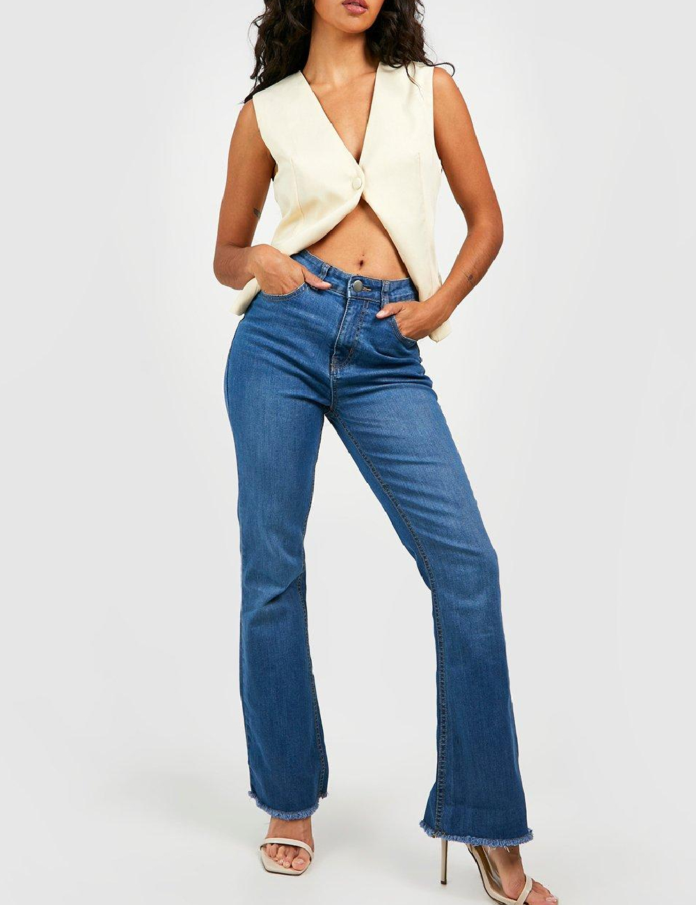Blugi Boohoo, albastru